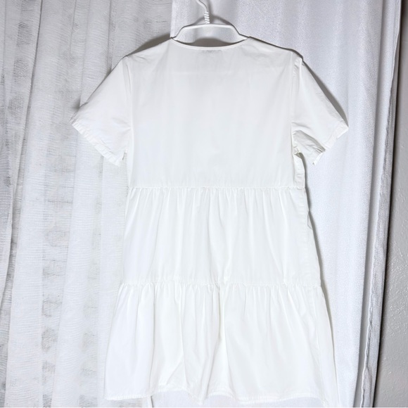 Madewell White Button-Up Mini Dress - Picture 4 of 7